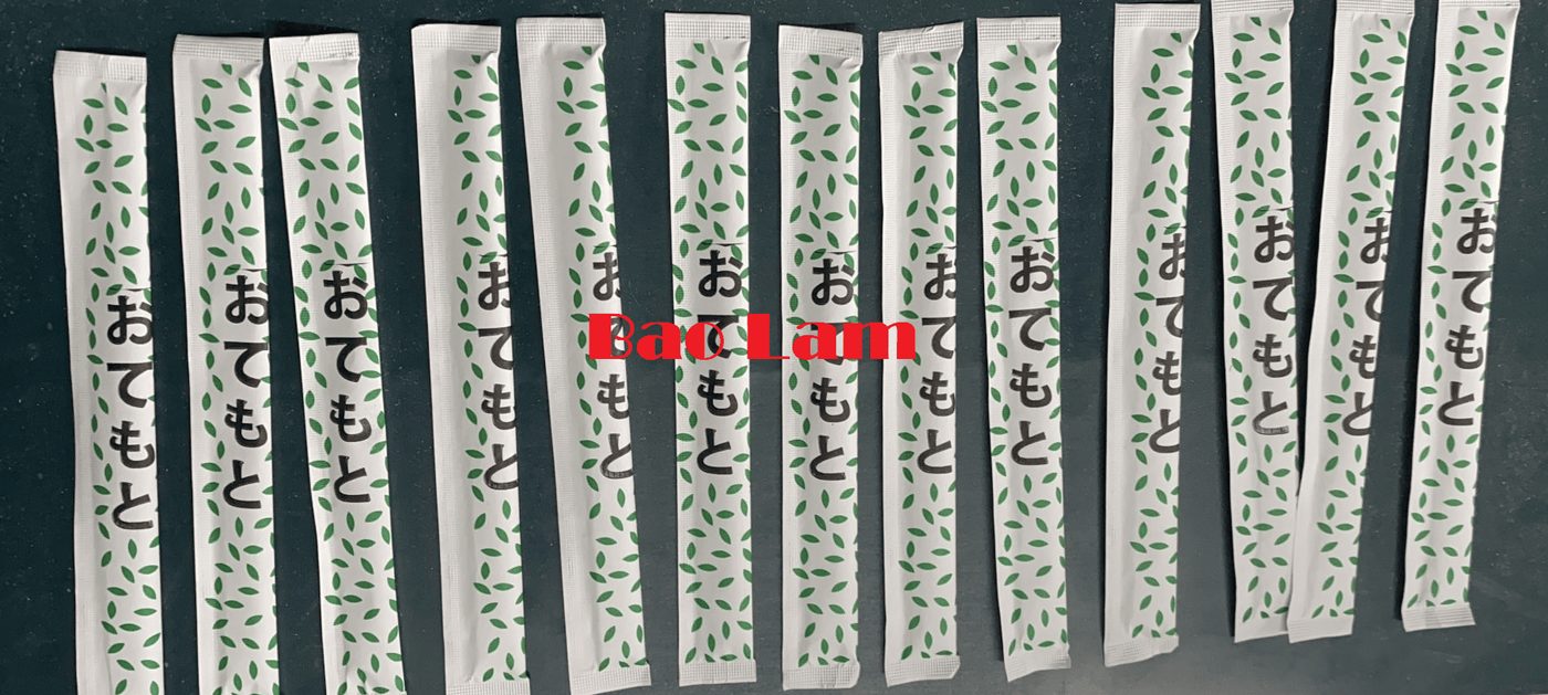 Disposable bamboo chopsticks packaged for export by Bao Lam JSC
