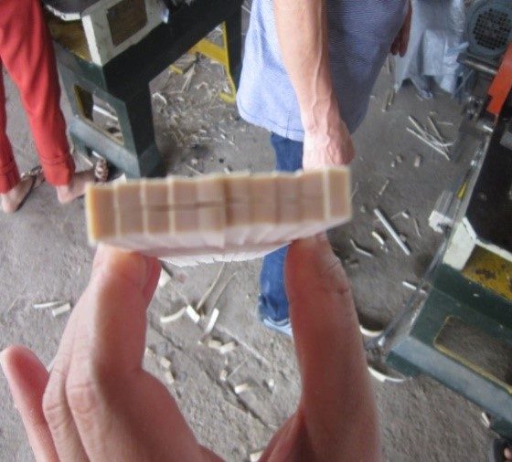 Chopsticks processing stage